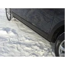 Пороги труба 60 мм для Mazda CX-9 2012-2016