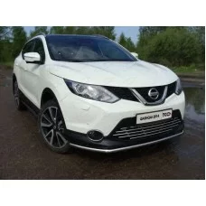 Защита переднего бампера 42 мм для Nissan Qashqai 2014-2024