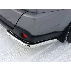 Защита заднего бампера уголки 60 мм для Nissan X-Trail 2011-2015