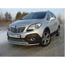 Защита переднего бампера 42 мм для Opel Mokka 2012-2019