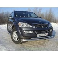 Защита передняя двойная 76/50 мм для SsangYong Kyron 2007-2015