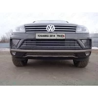 Накладка решётки радиатора центральная лист для Volkswagen Touareg 2014-2017