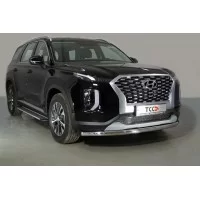 Защита переднего бампера 60 мм для Hyundai Palisade 2020-2024