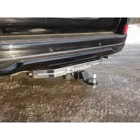 Фаркоп ТСС оцинкованный, надпись Executive, шар E нержавеющий для Toyota LC 200 Executive 2016-2021