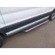 Порог алюминиевый ТСС с накладкой правый 1720 мм для Ford Transit 2014-2024 артикул FORTRAN16-07AL