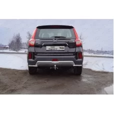 Защита задняя уголки 42 мм для Geely Emgrand X7 2018-2024