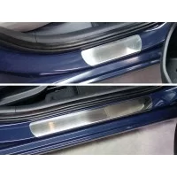 Накладки на пороги лист шлифованный для Hyundai Elantra 2015-2018
