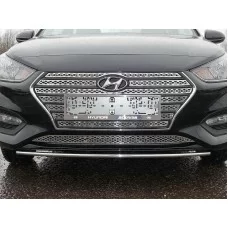 Накладка решётки радиатора нижняя лист для Hyundai Solaris 2018-2020