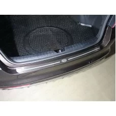 Накладка на задний бампер шлифованный лист лого Kia для Kia Optima 2016-2024