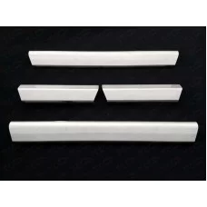 Накладки на пластиковые пороги лист шлифованный для Skoda Octavia A7 2013-2020