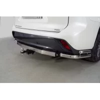 Фаркоп оцинкованный, надпись Highlander, шар E нержавеющий для Toyota Highlander 2020-2024