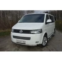 Защита передняя овальная 75х42 мм для Volkswagen Multivan/Caravelle 2009-2015
