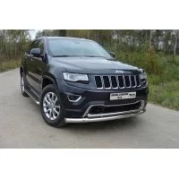 Защита передняя двойная 76-42 мм для Jeep Grand Cherokee 2013-2017