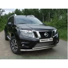 Защита передняя двойная 60/ 42 мм для Nissan Terrano 2014-2024