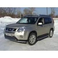 Накладка решётки радиатора верхняя 12 мм для Nissan X-Trail 2011-2015