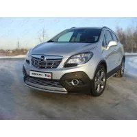 Защита переднего бампера короткая 42 мм для Opel Mokka 2012-2019