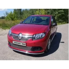 Защита переднего бампера 42 мм для Renault Logan 2015-2018