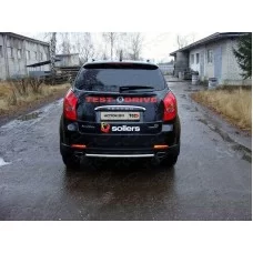 Защита заднего бампера центральная 42 мм для SsangYong Actyon 2010-2024