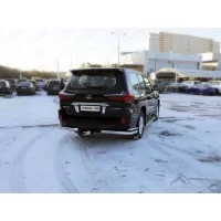 Заглушка на фаркоп с логотипом Lexus из нержавеющей стали для Lexus LX-570/450d 2015-2024