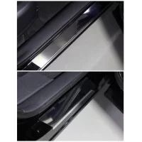 Накладки на пороги лист зеркальный 4 шт для Changan CS75 2020-2024