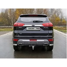 Фаркоп ТСС оцинкованный, шар E нержавеющий для Geely Atlas 2018-2022