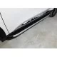 Пороги алюминиевые ТСС с накладкой для Haval F7 2019-2022 артикул HAVF719-34AL