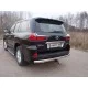 Защита заднего бампера овальная 75х42 мм для Lexus LX-570/450d 2015-2024 артикул LEXLX450d15-18