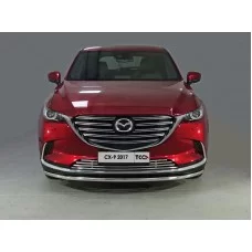 Защита переднего бампера 42 мм для Mazda CX-9 2017-2024