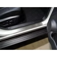 Накладки на пороги шлифованный лист 4 штуки для Nissan Qashqai 2019-2024