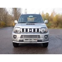 Защита переднего бампера с ДХО 60 мм для Suzuki Jimny 2012-2018