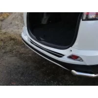 Накладка на задний бампер зеркальный лист надпись RAV4 для Toyota RAV4 2015-2019