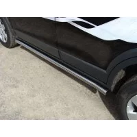 Пороги труба 60 мм для Chevrolet Captiva 2011-2016