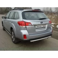 Защита заднего бампера центральная 50 мм для Subaru Outback 2012-2014