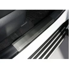 Накладки на пластиковые пороги лист шлифованный 4 шт для Toyota RAV4 2019-2024