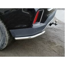 Защита задняя уголки 60 мм для Geely Emgrand X7 2018-2024