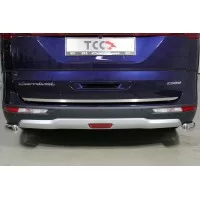 Накладка на заднюю дверь лист шлифованный для Kia Carnival 2020-2024