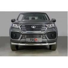 Защита переднего бампера с ДХО 76 мм для Great Wall Wingle 2020-2024