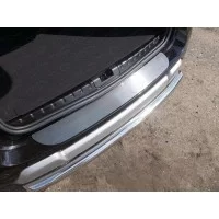 Накладка на задний бампер шлифованный лист с надписью Audi Q5 для Audi Q5 2008-2016