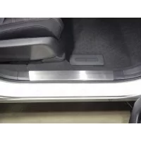 Накладки на пластиковые пороги лист шлифованный 2 шт для Honda CR-V 2017-2024