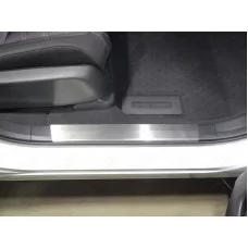 Накладки на пластиковые пороги лист шлифованный 2 шт для Honda CR-V 2017-2024