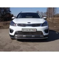 Решетка радиатора верхняя лист для Kia Rio X-line 2017-2020
