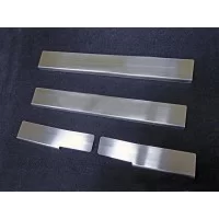 Накладки на пороги шлифованный лист для Mazda 3 2013-2018