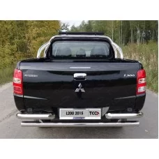 Защита кузова со светодиодной фарой 75х42 мм для Mitsubishi L200 2015-2019