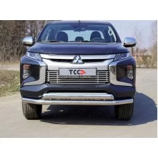 Защита передняя двойная 76-75 мм для Mitsubishi L200 2019-2024