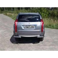 Защита задняя уголки 76 мм для Mitsubishi Pajero Sport 2016-2020