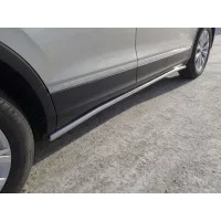 Пороги труба 42 мм для Volkswagen Tiguan 2016-2024