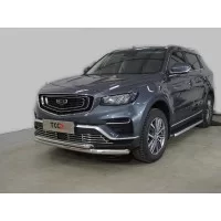 Защита передняя двойная 60,3-42,4 мм для Geely Atlas Pro 2021-2024