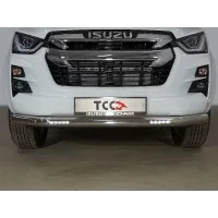 Защита переднего бампера с ДХО 76,1 мм на 3.0 для Isuzu D-MAX 2019-2024
