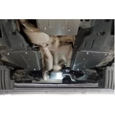Защита бака ТСС алюминий (комплект 2 шт) 4 мм на 4WD для Genesis GV80 2020-2024