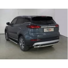 Защита заднего бампера 60,3 мм для Geely Atlas Pro 2021-2024